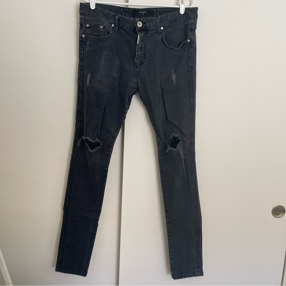 Represent Essential Denim Vintage Black Jeans Men’s